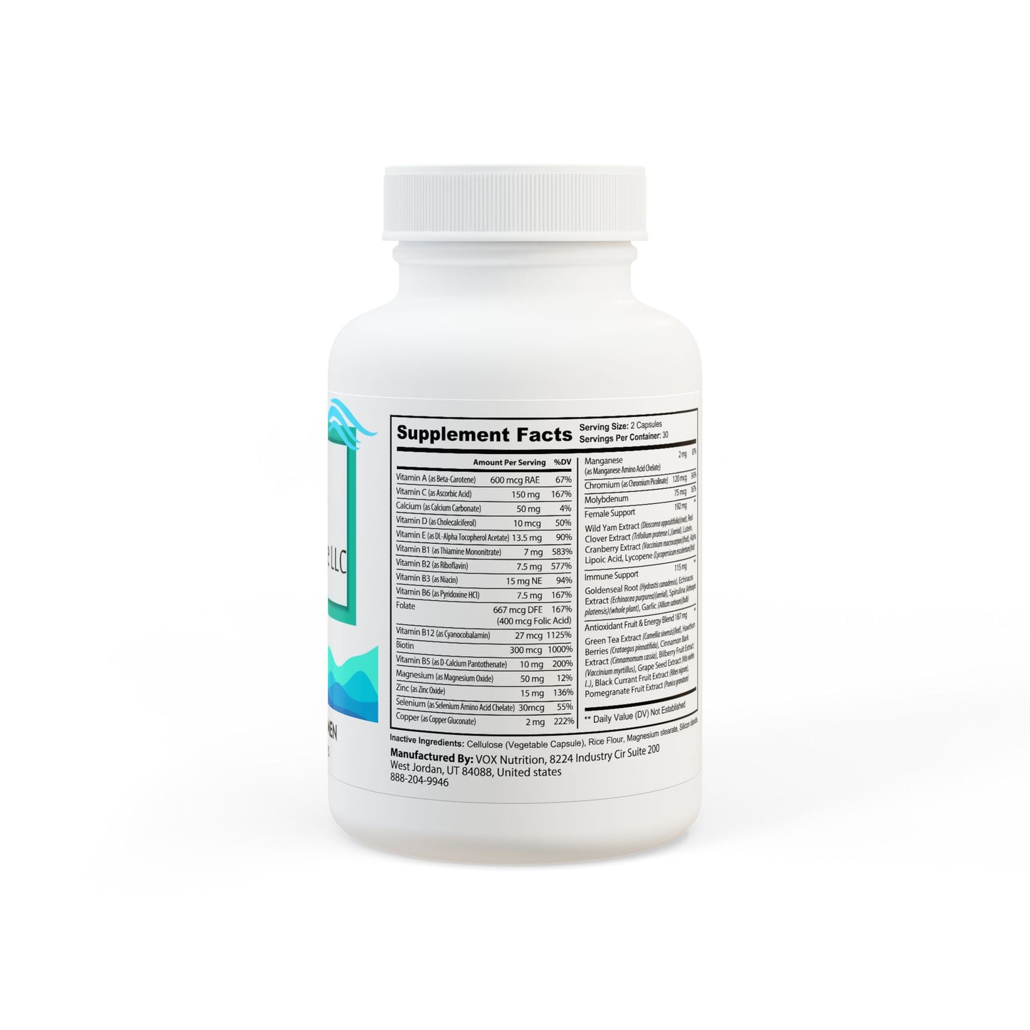 Multivitamin for Women Supplement (60 Capsules)