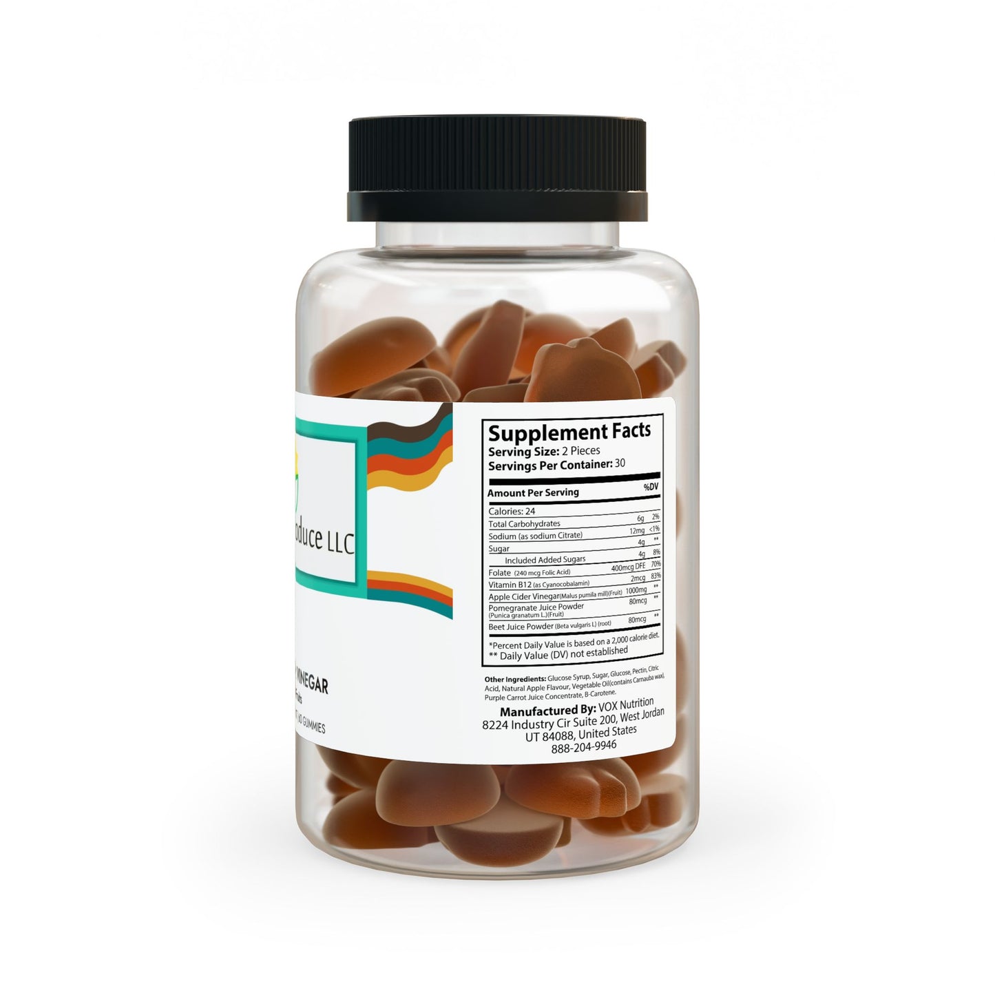 Apple Cider Vinegar Gummies (60 Gummies)
