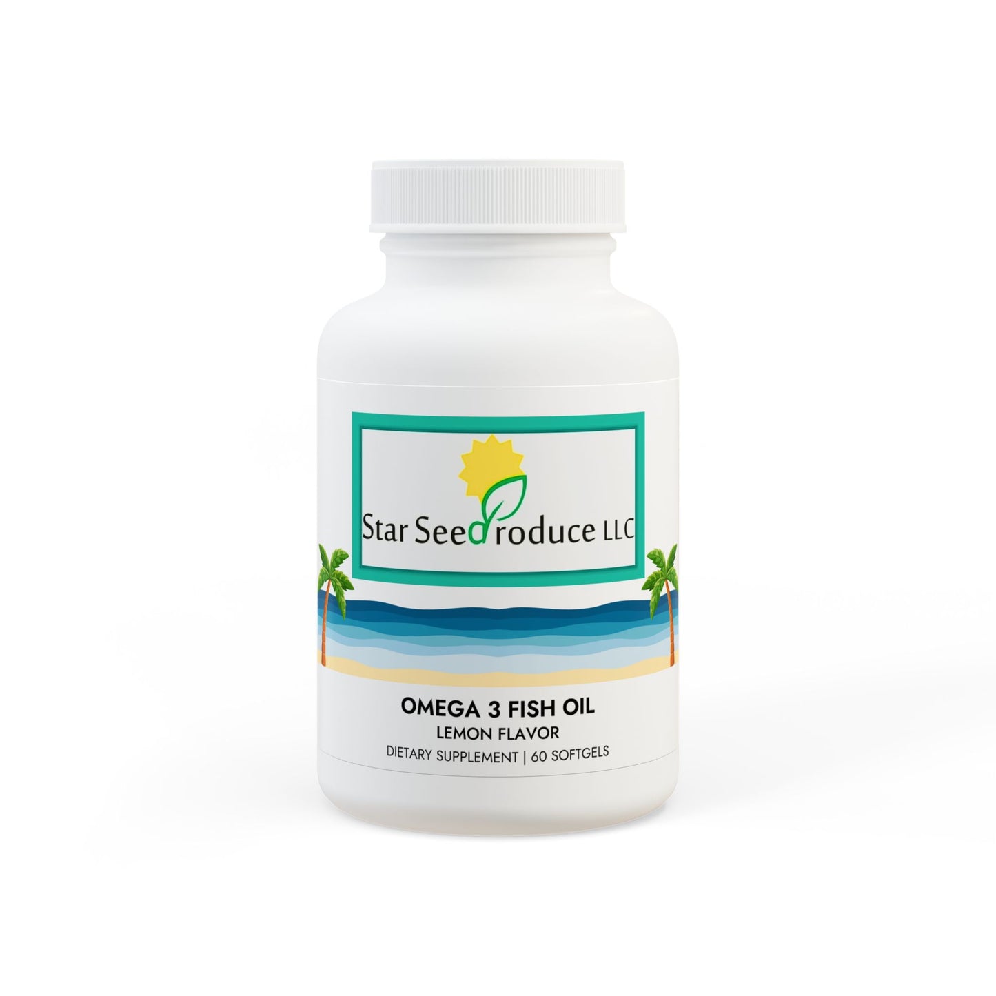 Omega 3 Fish Oil Supplement (60 Softgels)