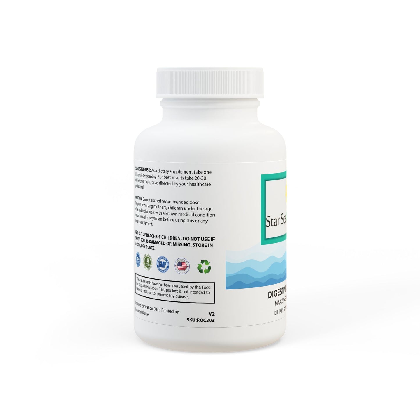 Digestive Enzyme Blend Supplement (60 Capsules)