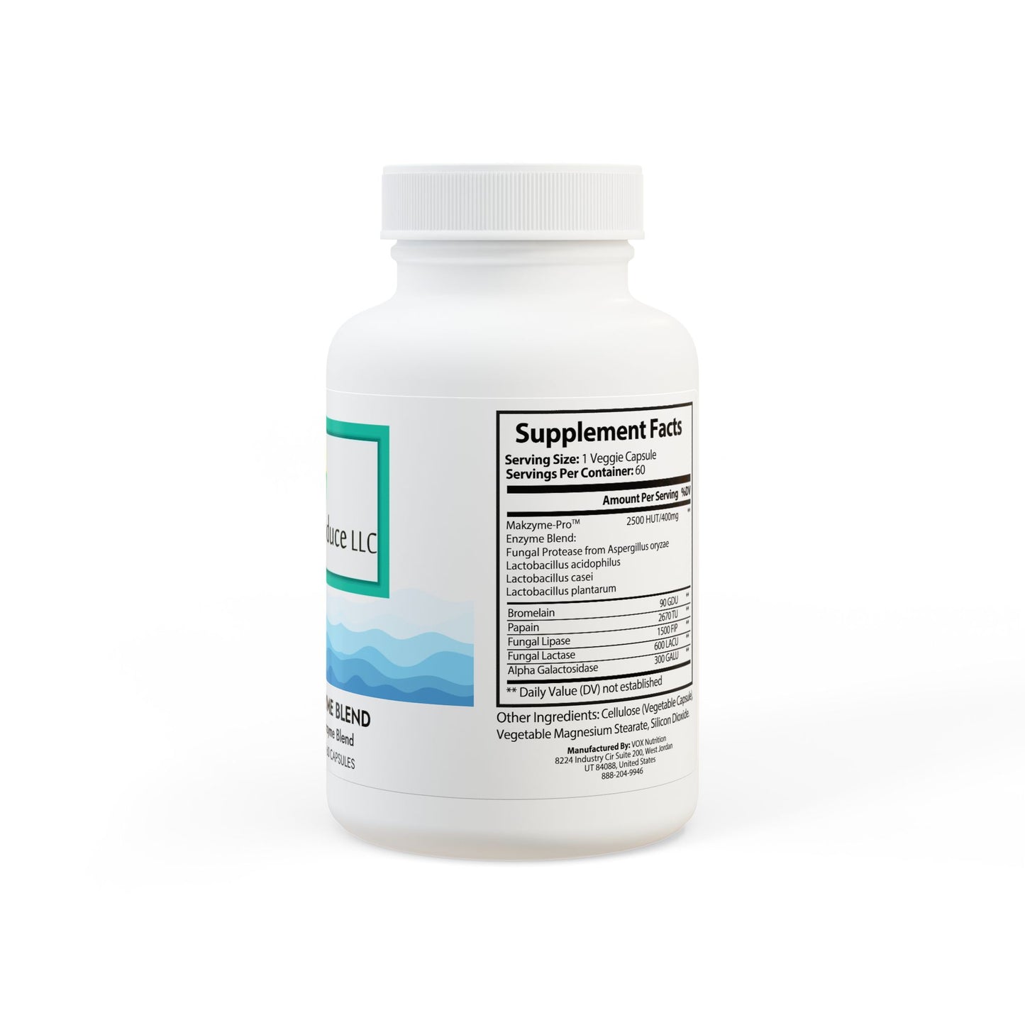 Digestive Enzyme Blend Supplement (60 Capsules)