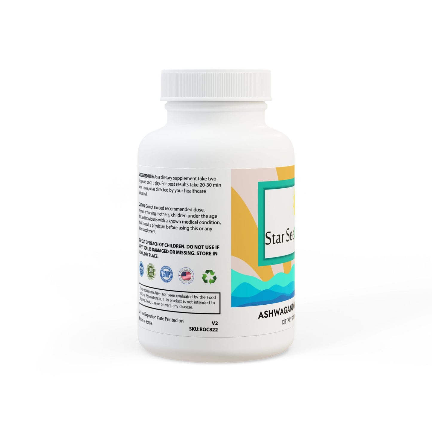 Ashwagandha and Black Pepper Supplement (60 capsules)