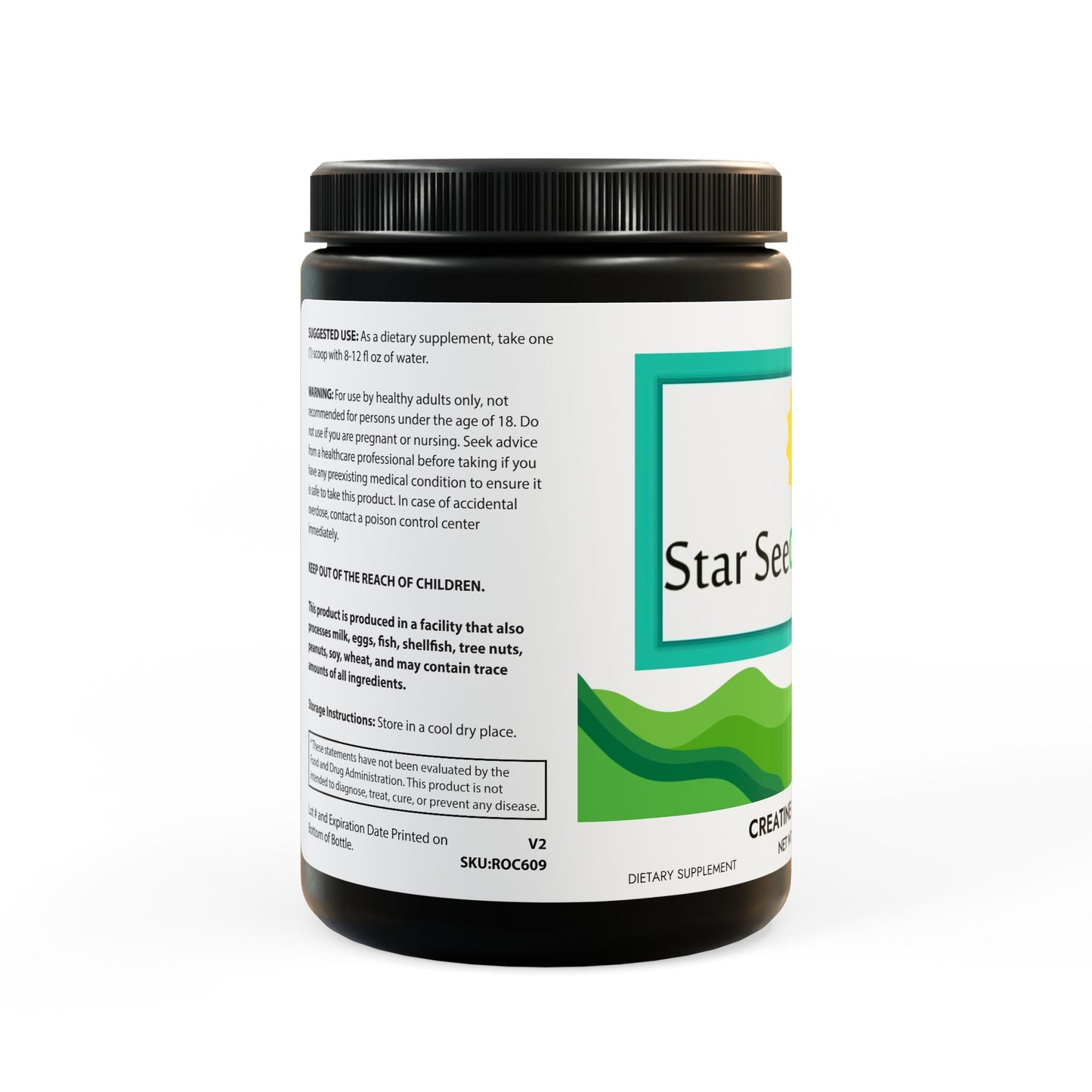 Creatine Monohydrate Supplement (300g, 10.58oz)